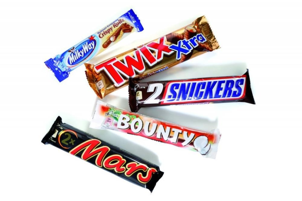 Twix, Mars Snickers ili Bounty Prutići 36,5-57 g
