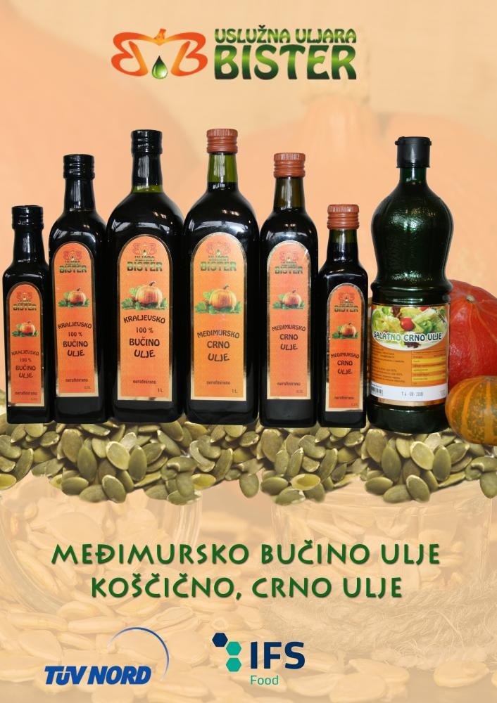 Bister Bučino ulje 1 l