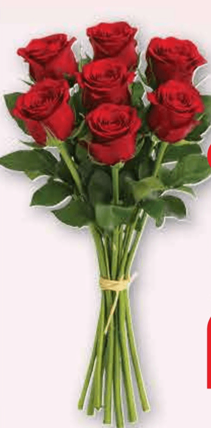 Buket ruža 7 komada, 35 cm - Akcija u trgovini Plodine