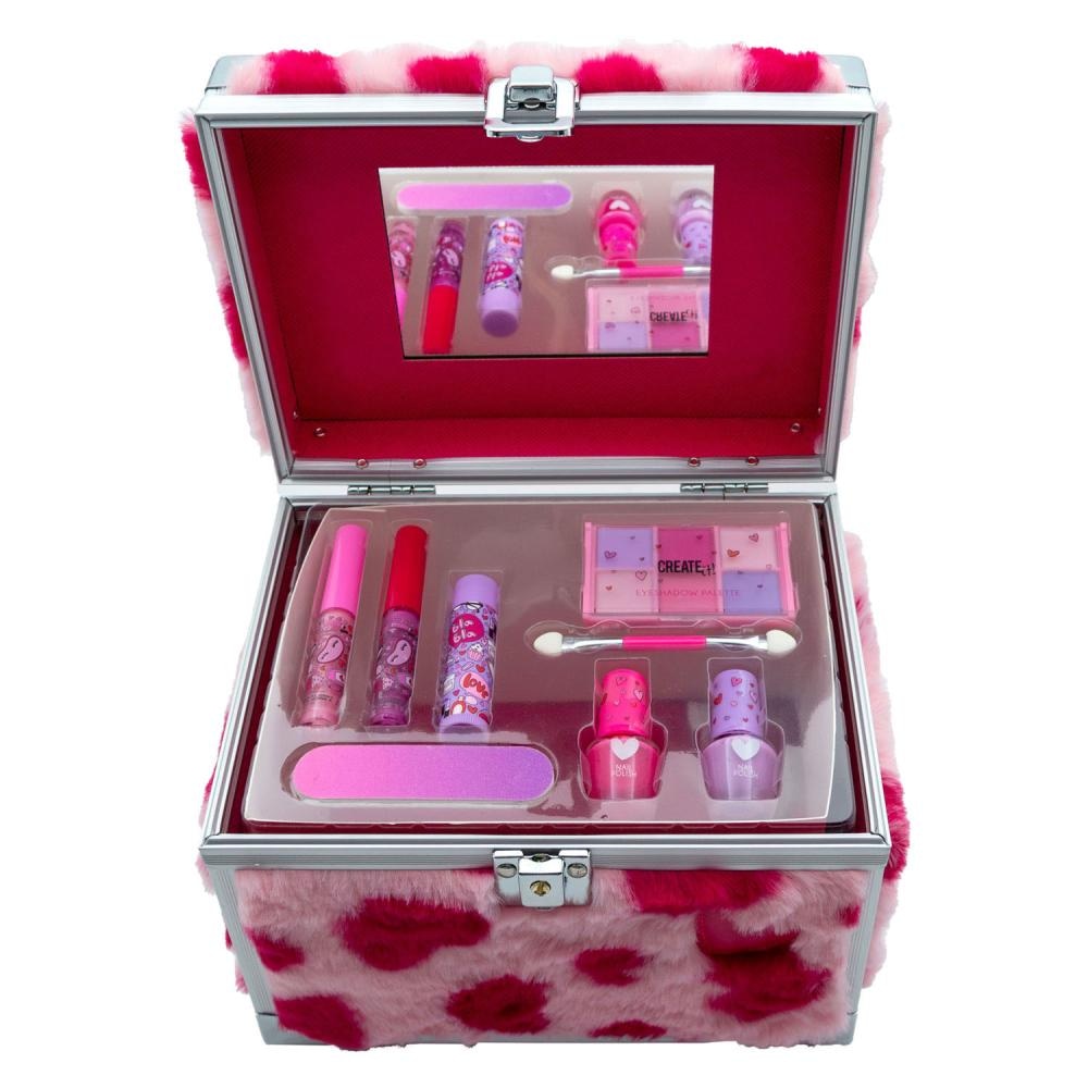 LOVE MAKE UP TROLLEY FLUFFY HEARTS KOFER
