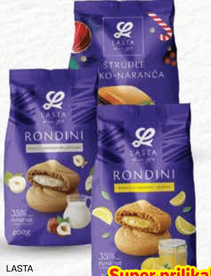 Lasta Keksi Rondini ili Štrudlice 200 g