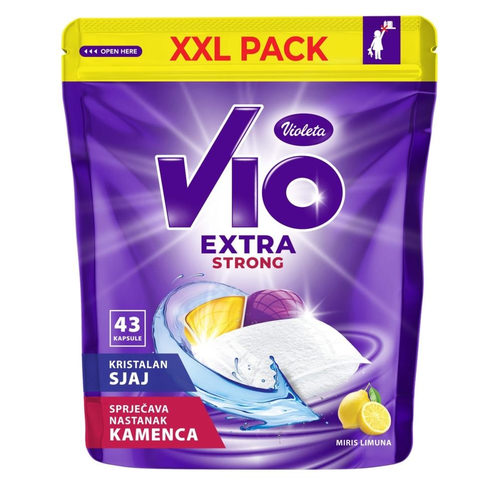 VIO Extra strong kapsule za strojno pranje posuđa 43 kom. - Akcija u trgovini Dm