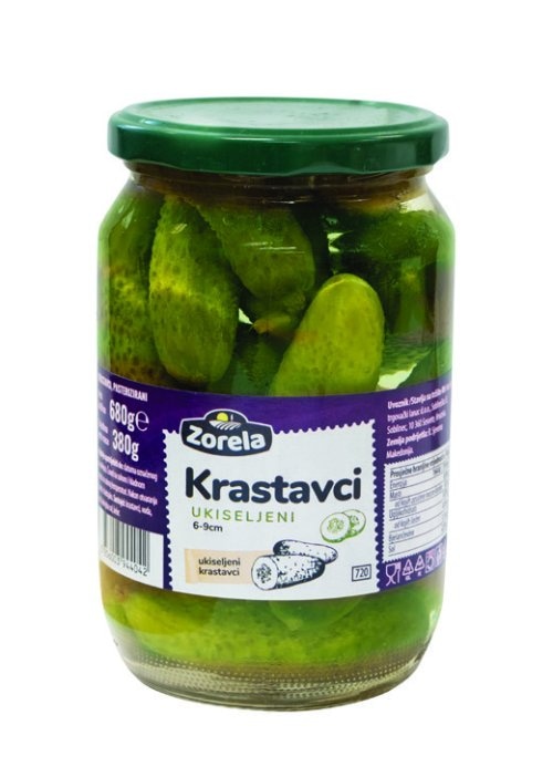 Kiseli krastavci 6-9 cm 670 g