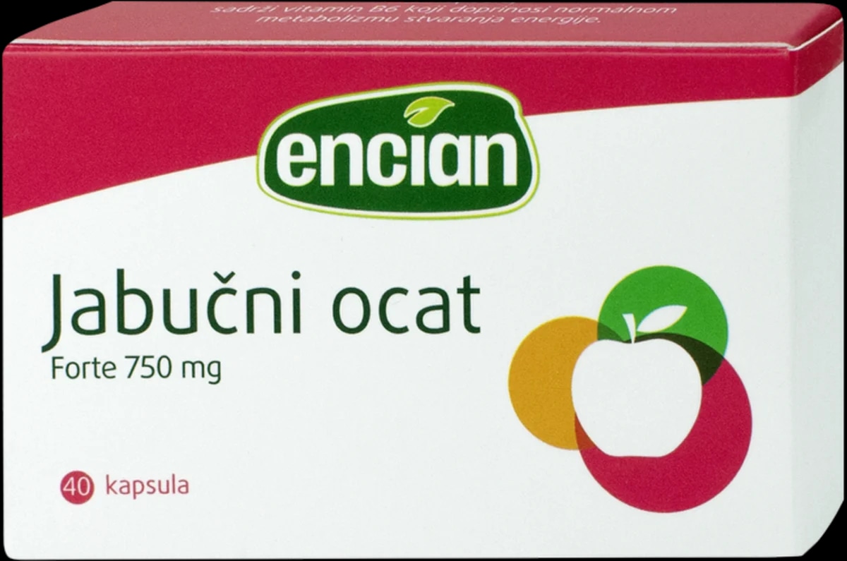 encian jabučni ocat forte kapsule 40 kom.