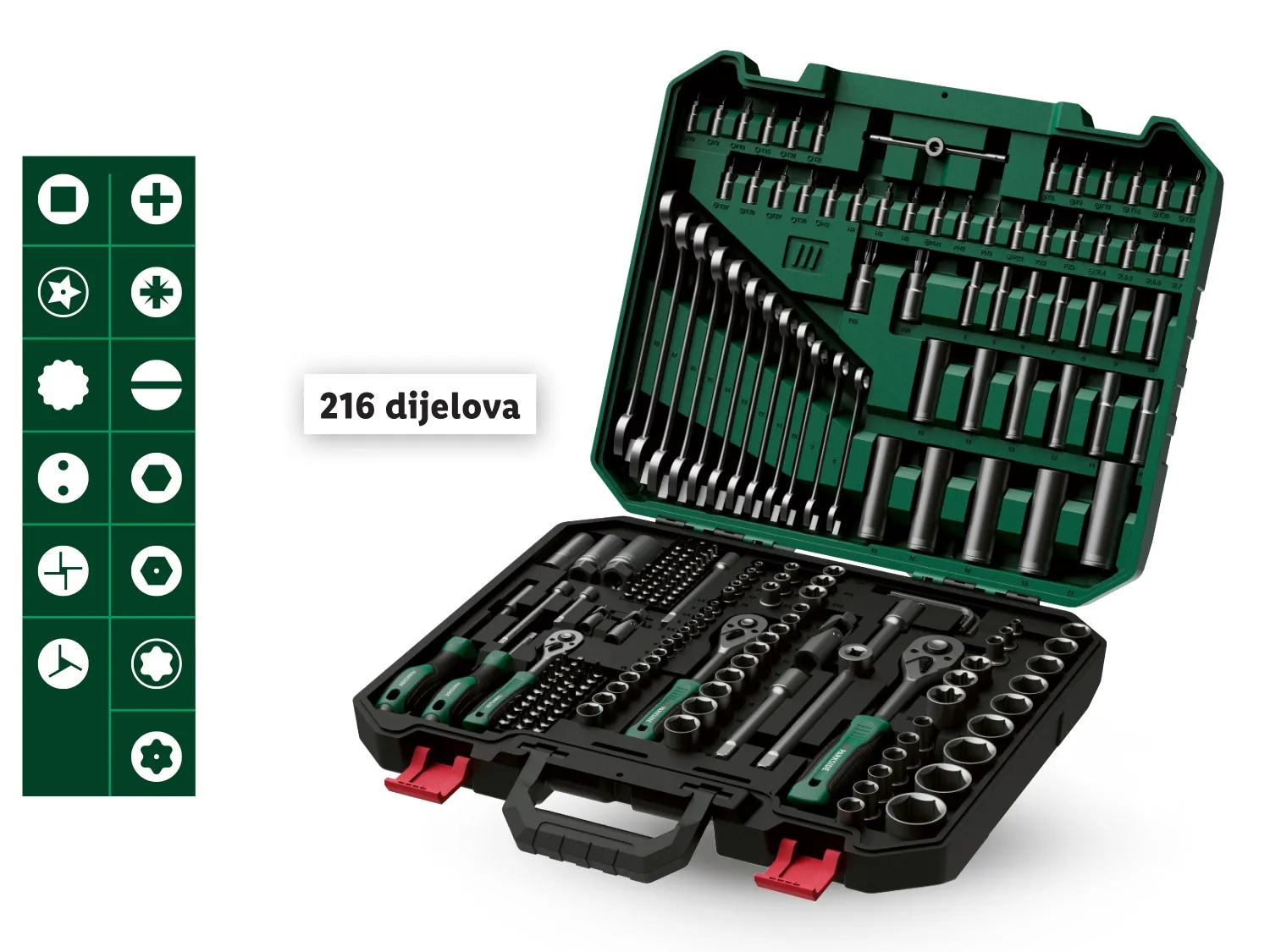 Parkside Set nasadnih ključeva Set PARKSIDE®