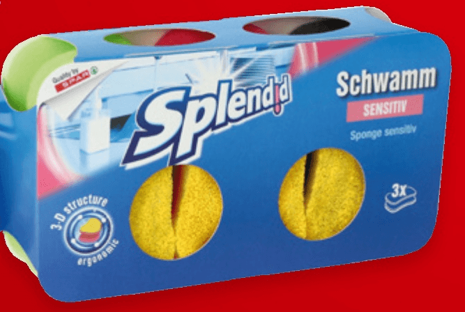 Slendid spužvice za suđe 1 pak (3 komada) Splendid - Akcija u trgovini Spar