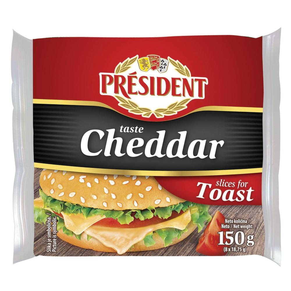 PRESIDENT Sir za toast 150 g Dukat - Akcija u trgovini Plodine
