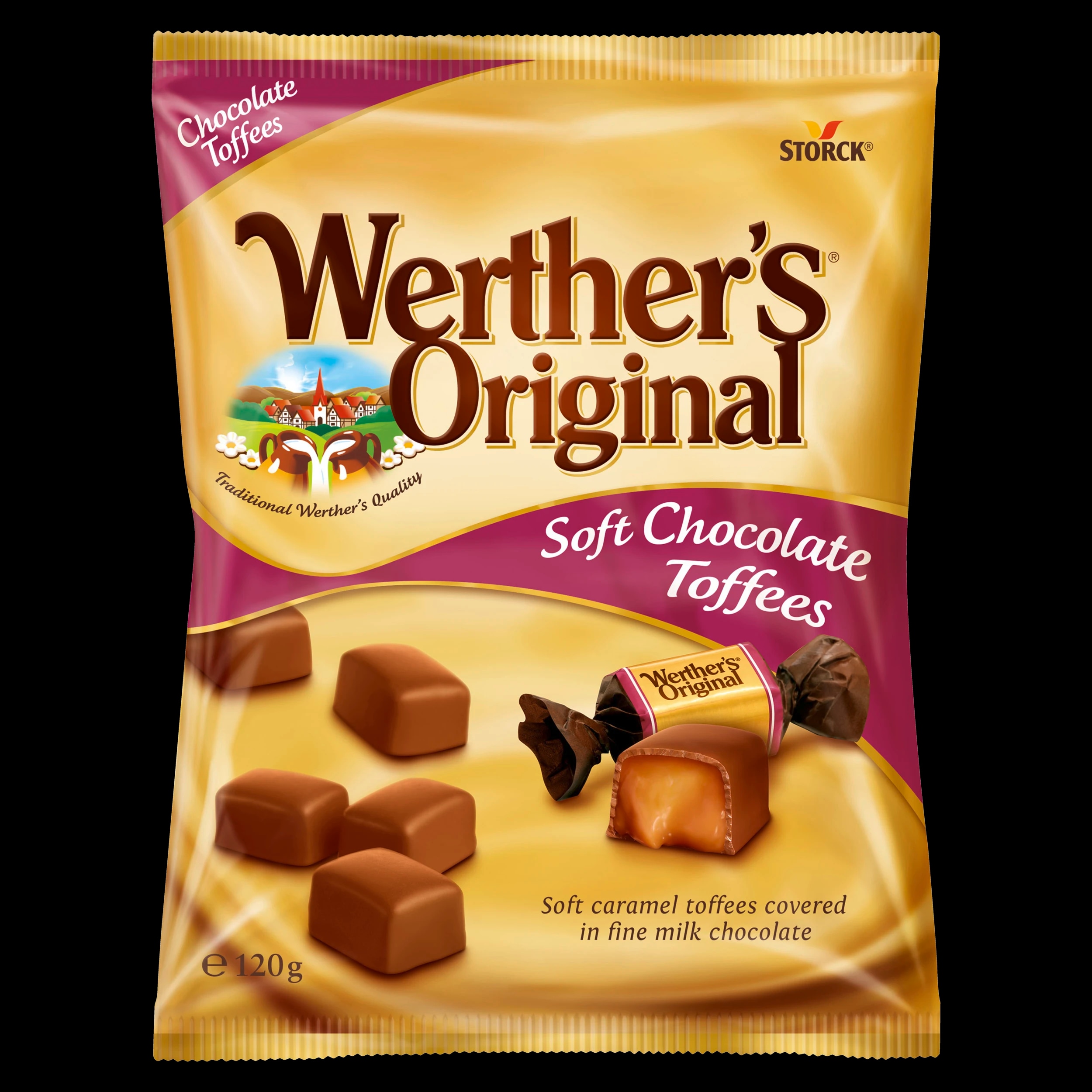 Werther's Chocolate Toffee Mekane karamele 120 g - Akcija u trgovini Ribola