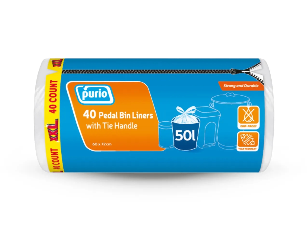 Purio Vreće za smeće 50 komada - Akcija u trgovini Lidl