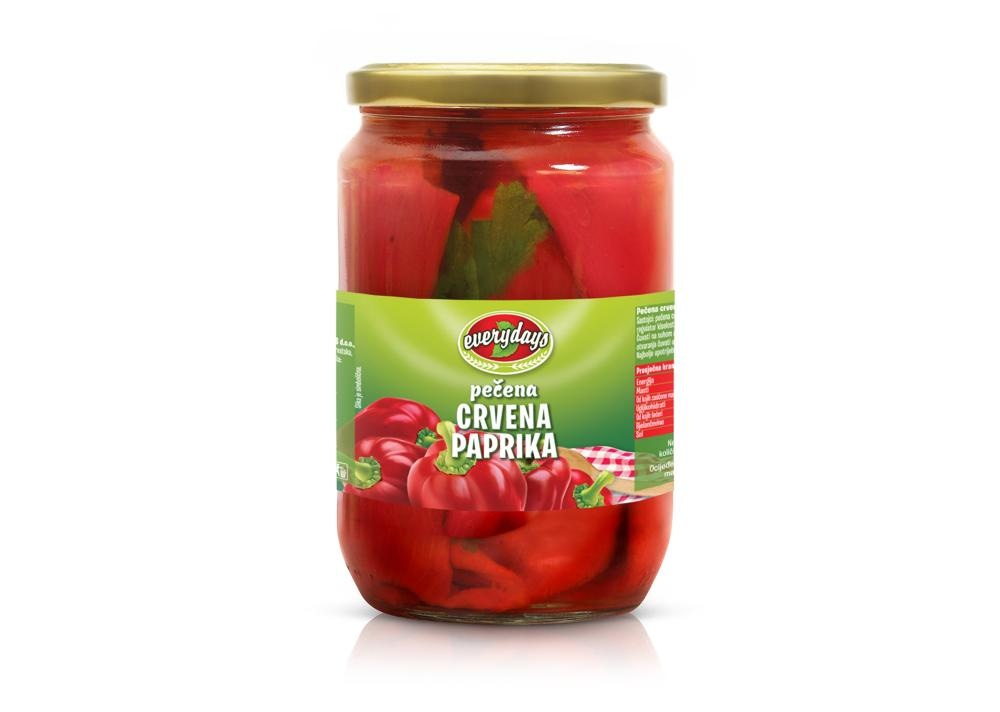 Everydays Pečena crvena paprika 650 g