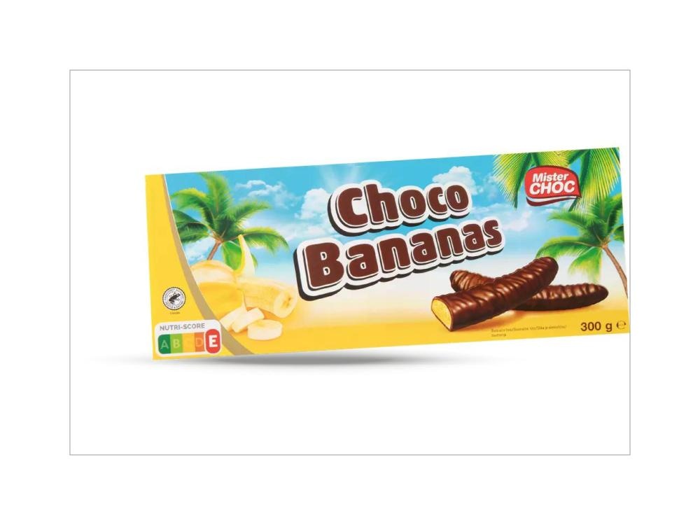 Mister Choc Čokoladne bananice 300 g