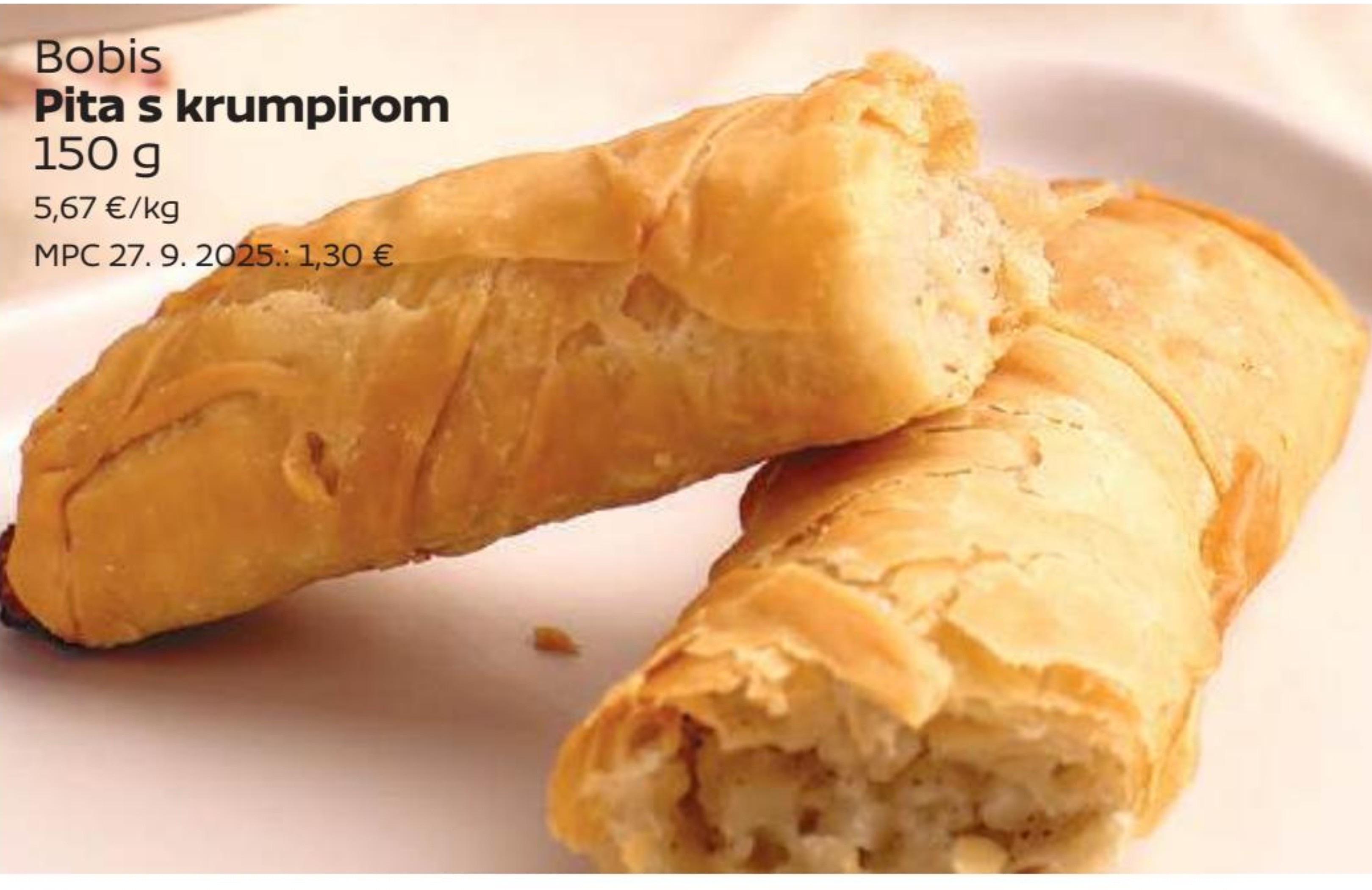 Bobis Pita s krumpirom 150 g