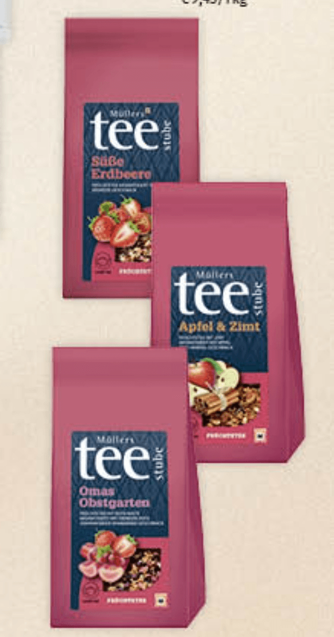 tee voćni čaj u rinfuzi 200 g - Akcija u trgovini Mueller