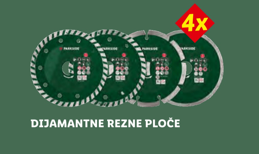 Dijamantne rezne ploče 4x PARKSIDE®