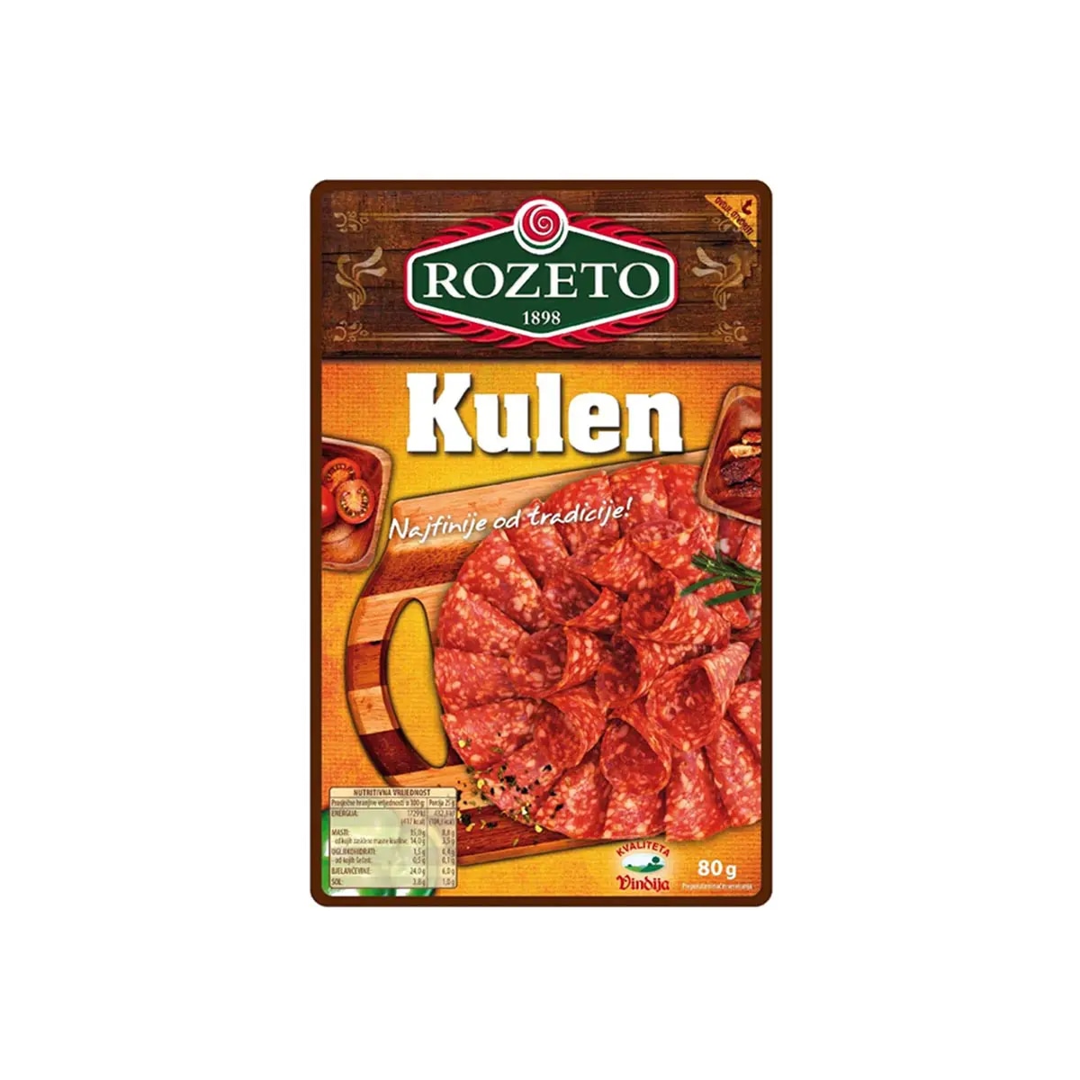 VINDIJA Rozeto Narezak 80 g - Akcija u trgovini Ribola