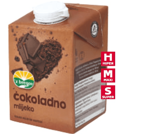Čokoladno mlijeko 'z bregov 500 ml - Akcija u trgovini Djelo