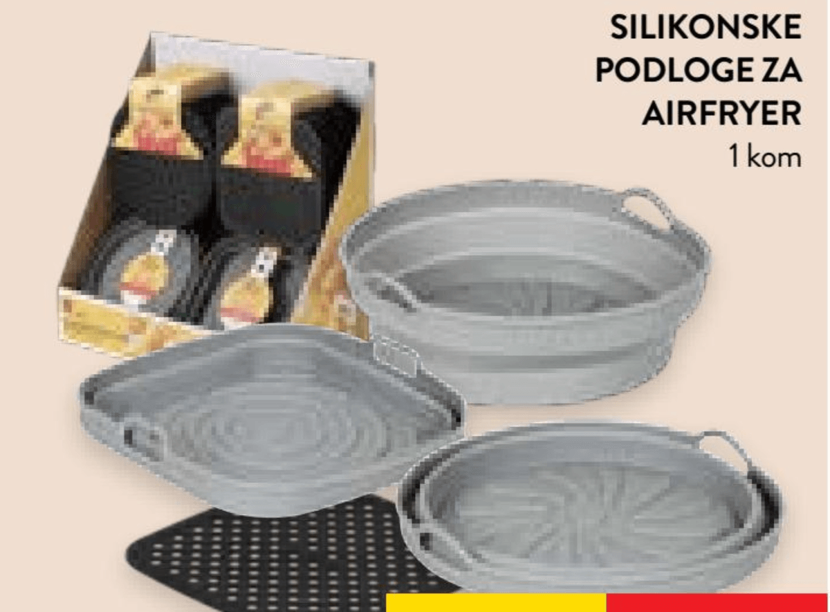 Silikonske podloge za Airfryer 1 kom - Akcija u trgovini Spar