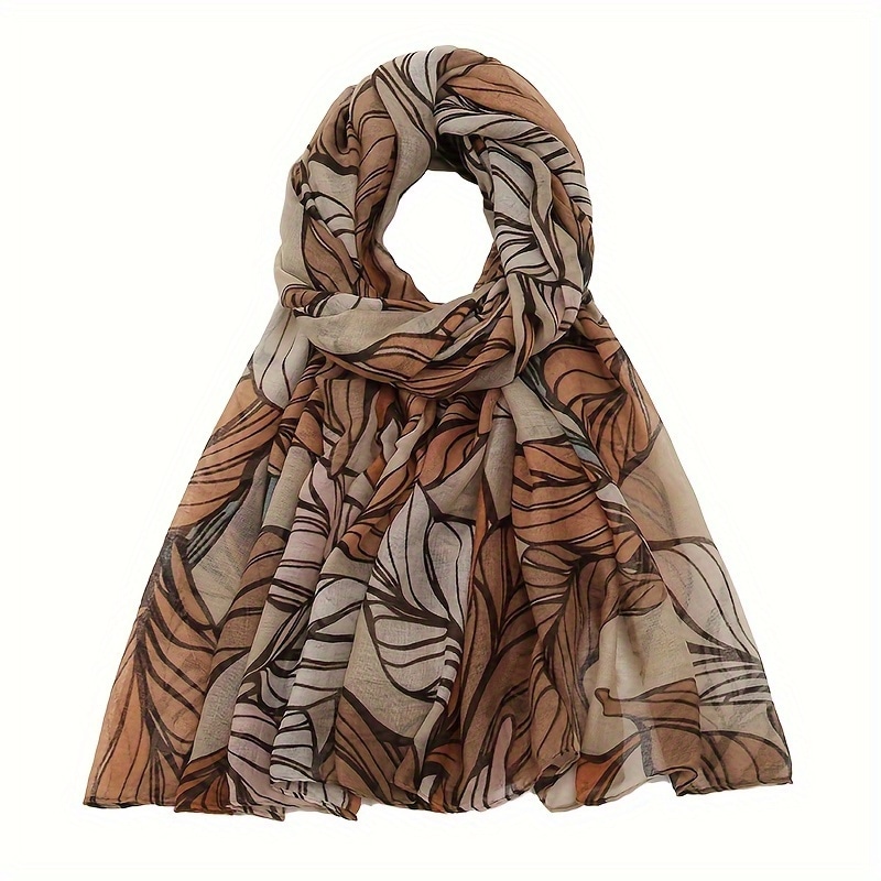 šal s uzorkom lišća 1 kom.