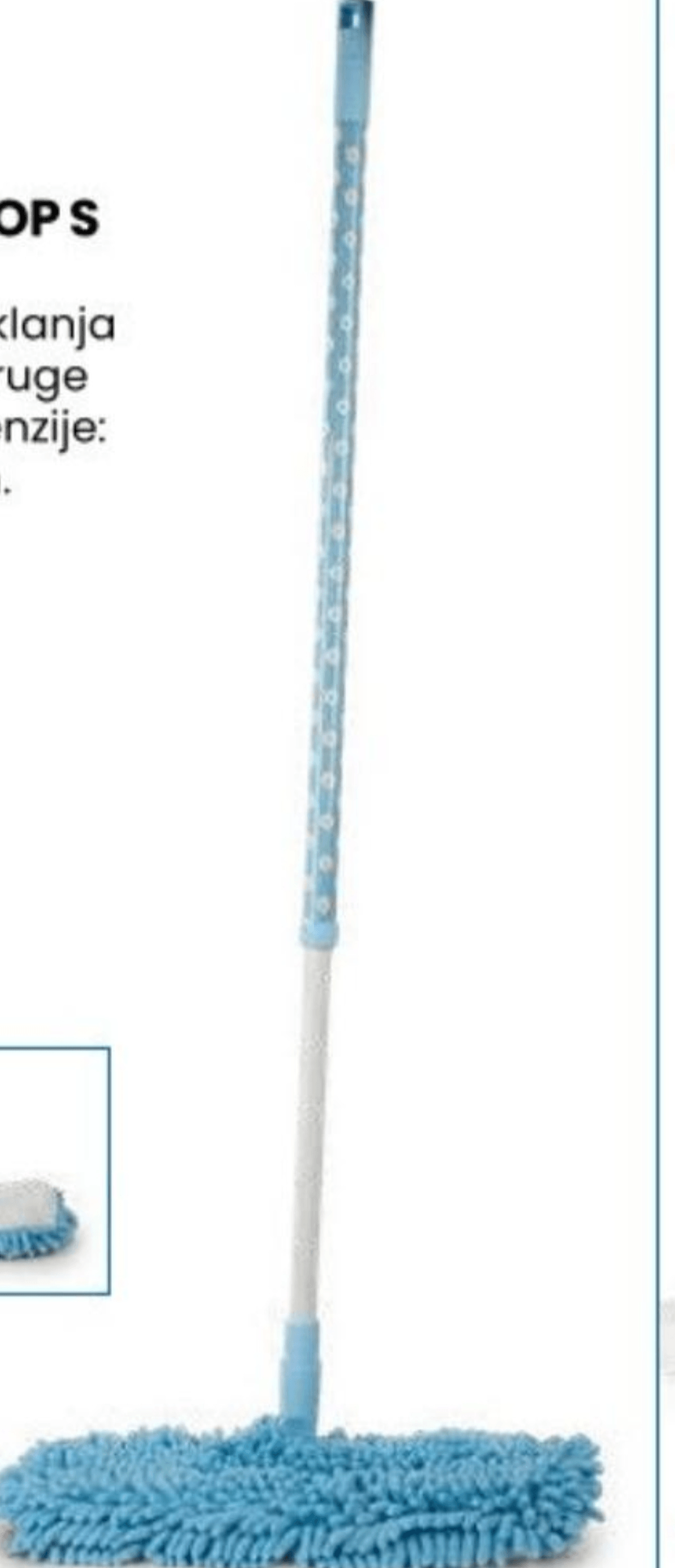 Dvostrani mop s drškom - Akcija u trgovini Eurospin