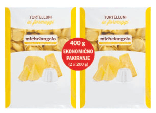 Michelangelo Tortelini 2 x 200 g - Akcija u trgovini Tommy