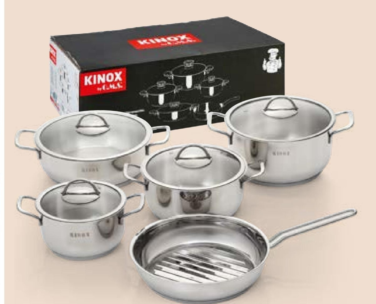 Set inox posuđa s grill tavom 1 set - Akcija u trgovini Spar