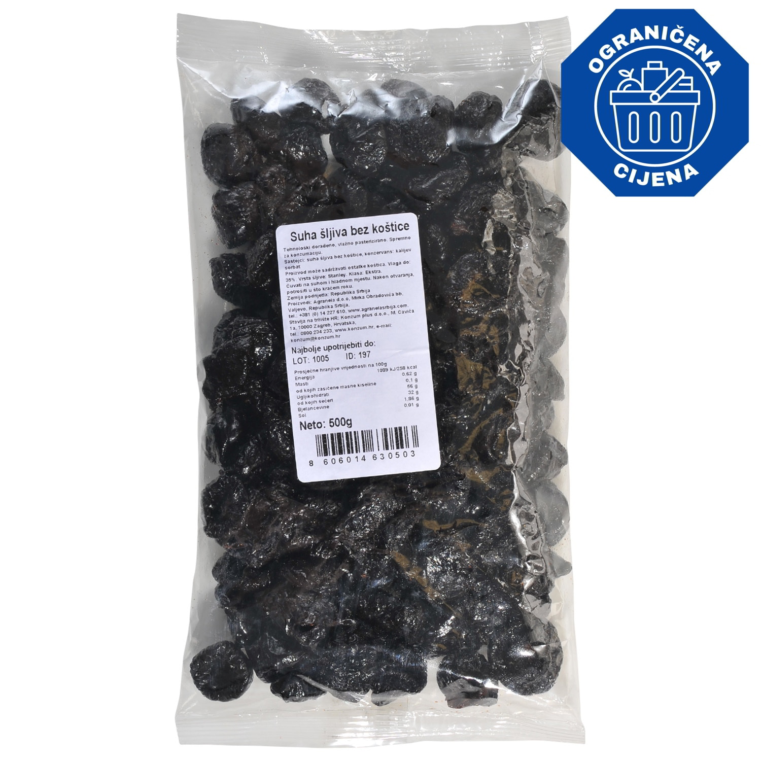 Suha šljiva - Akcija u trgovini KTC