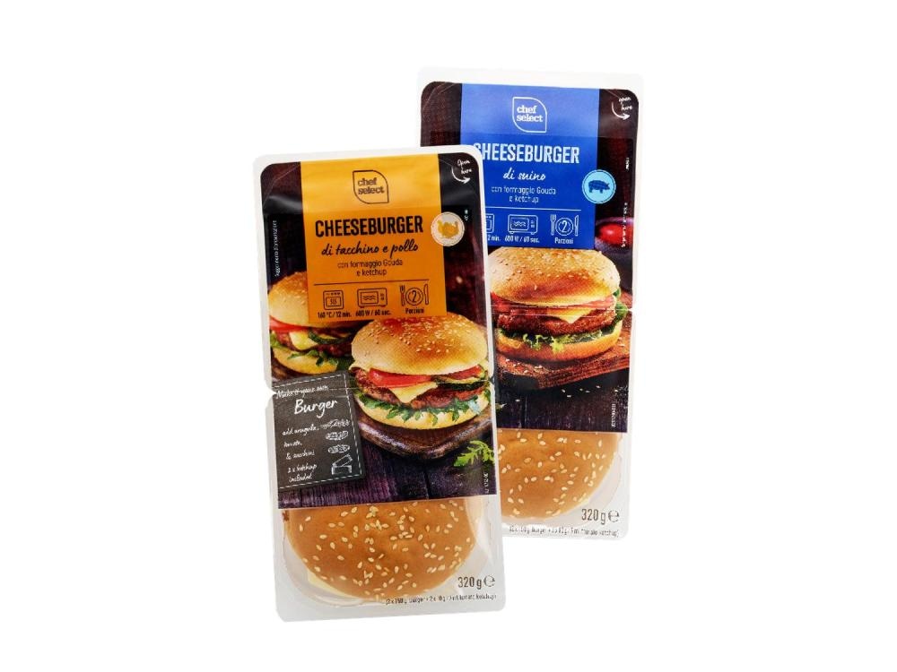 CHEF SELECT Cheeseburger 320 g - Akcija u trgovini Lidl