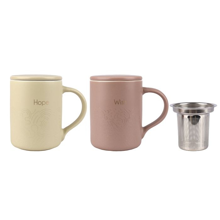 Šalica za čaj od porculana i inox filter 1 set - Akcija u trgovini Ribola