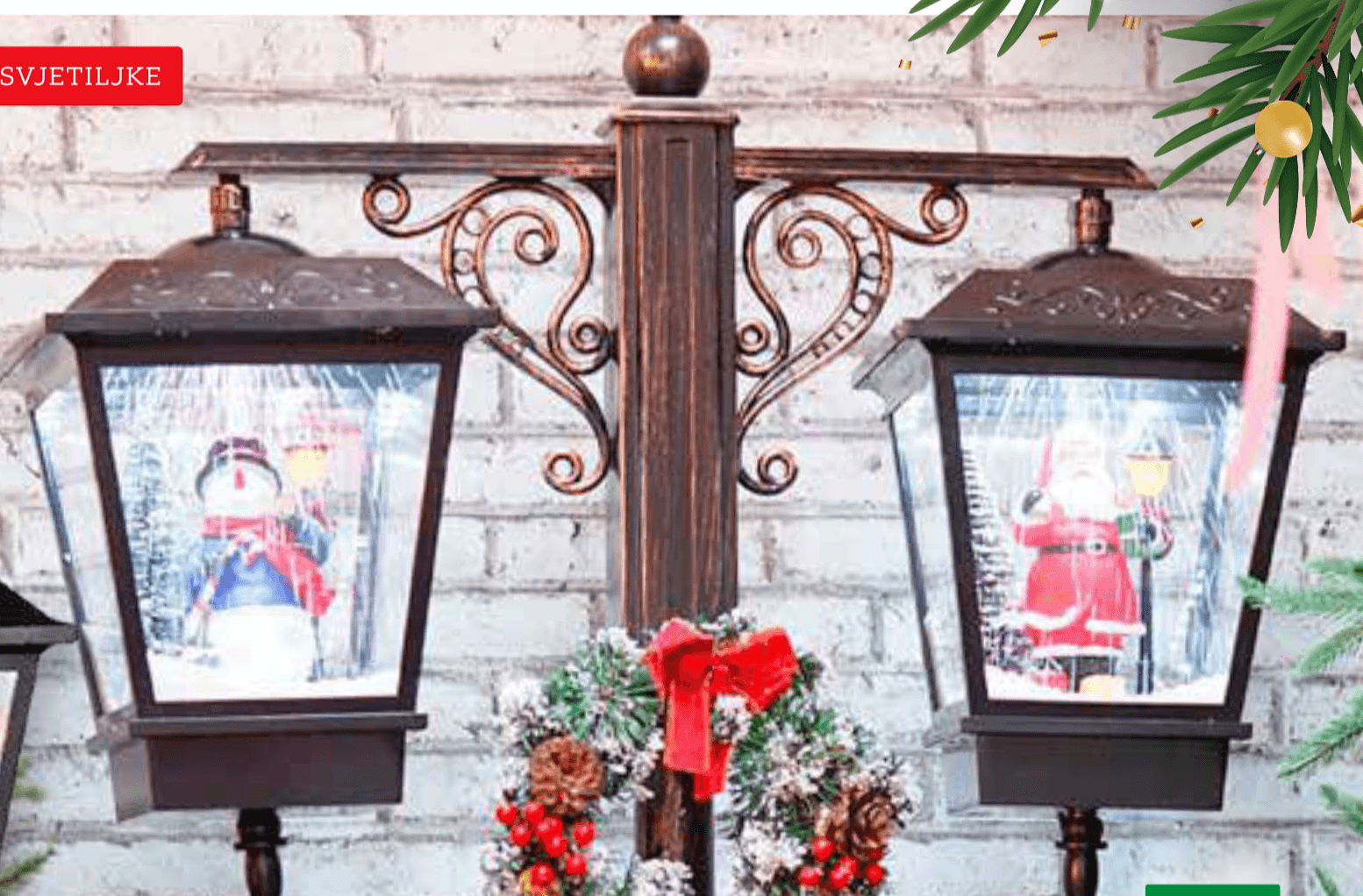 Dekorativna LED lanterna v. 188 cm