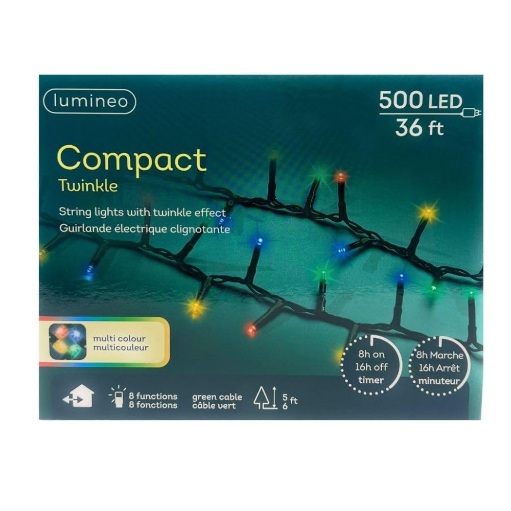 Lumineo Božićne LED lampice Compact 11 m, 500 LED