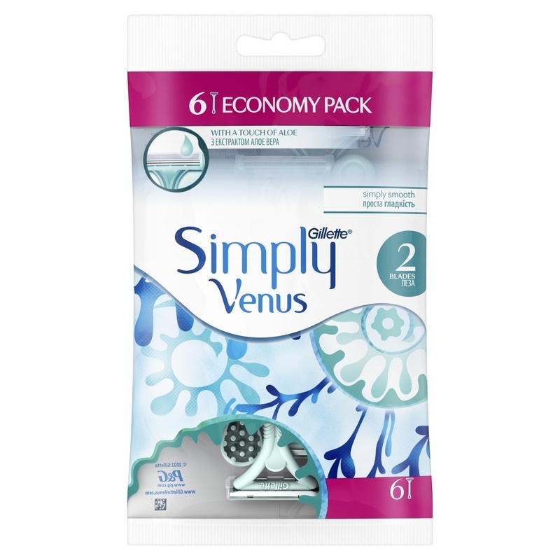 Gillette Ženski brijač Simply Venus 4+2 kom - Akcija u trgovini Plodine