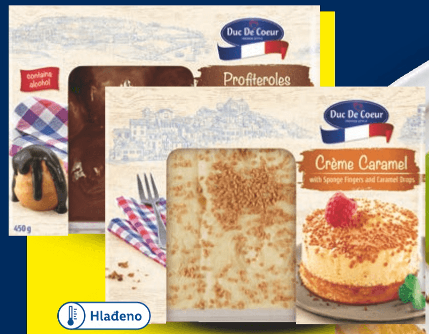 Créme Caramel ili profiteroli 450 g - Akcija u trgovini Lidl