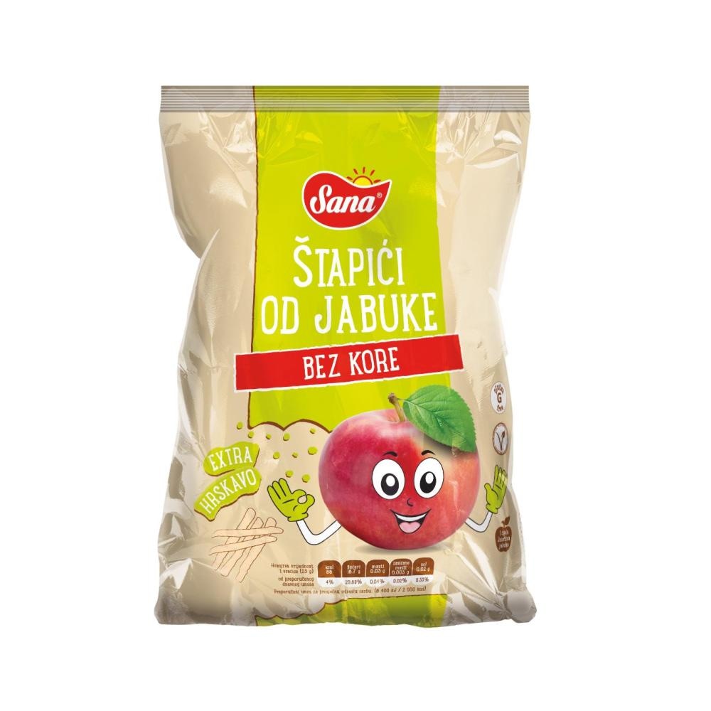 Štapići od jabuke Sana 25g - Akcija u trgovini KTC