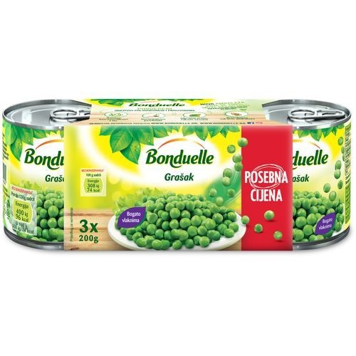 Bonduelle Grašak 3x 200g