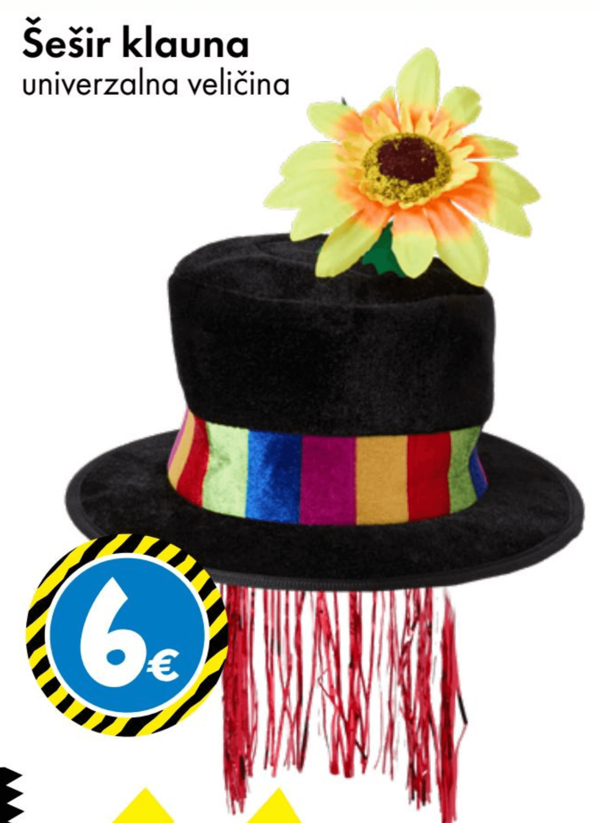 Šešir klauna - Akcija u trgovini Tedi