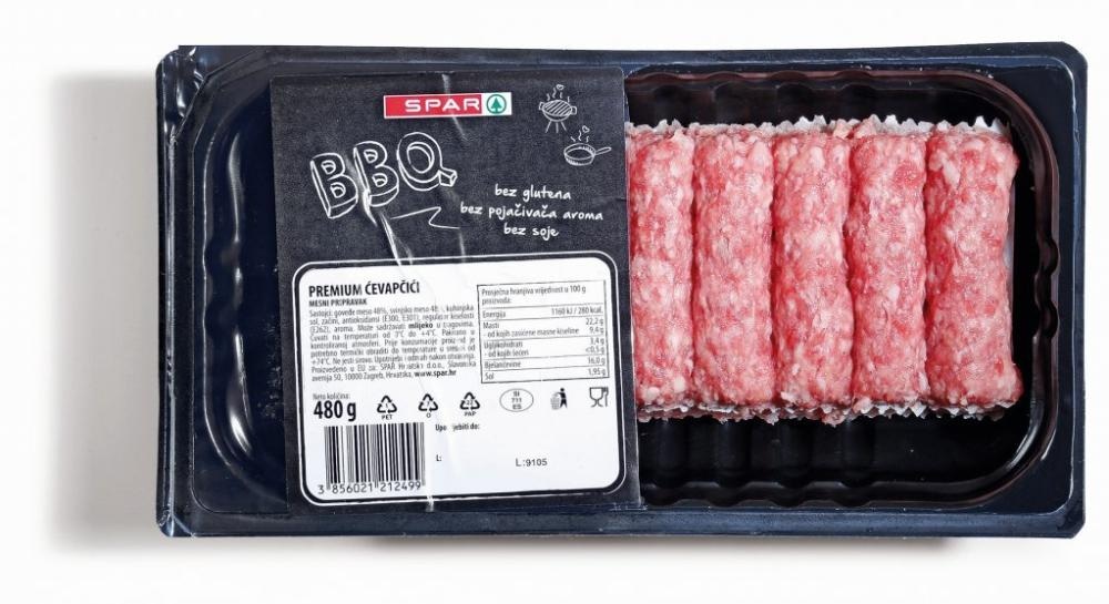 Premium ćevapčići 480 g - Akcija u trgovini Spar