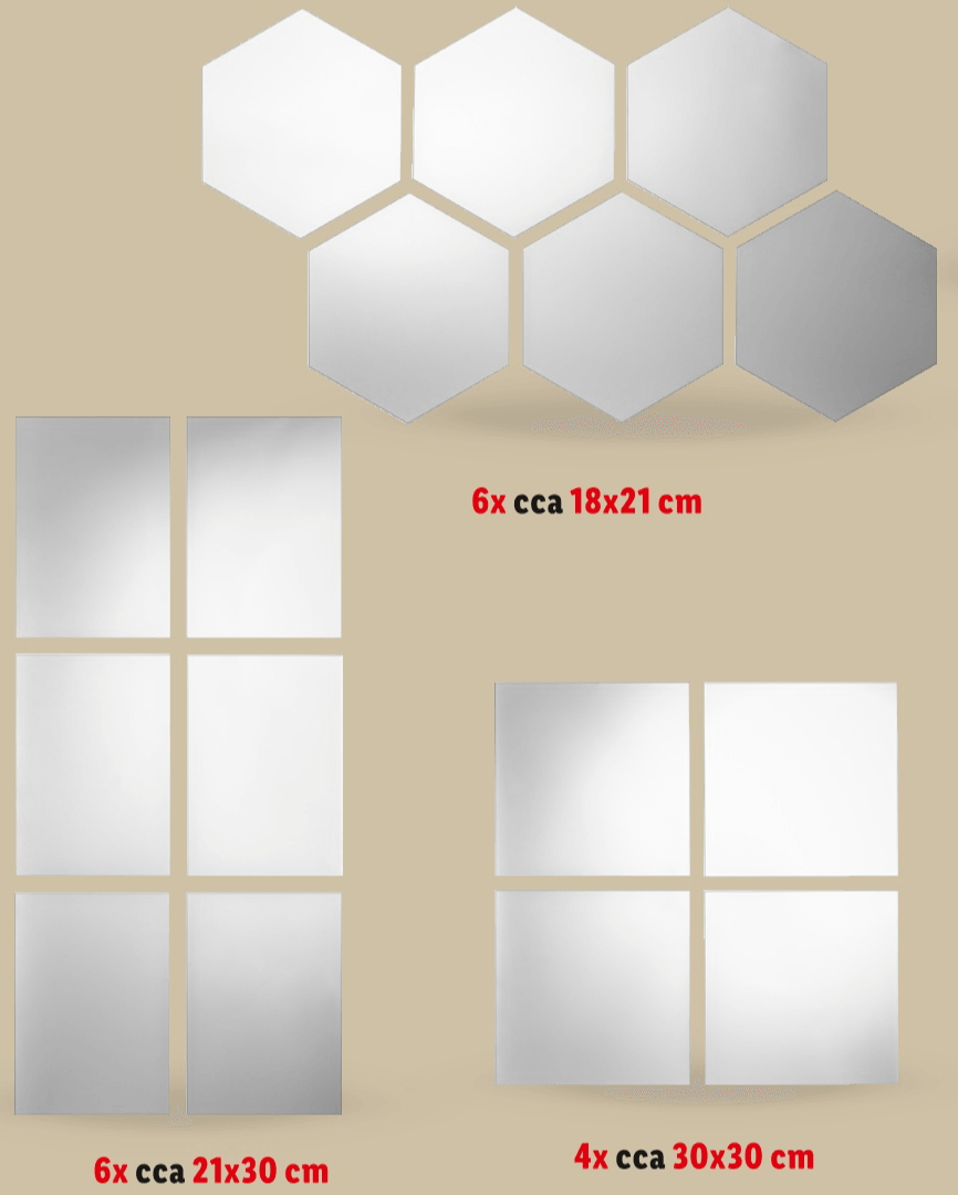 LIVARNO Set zrcalnih pločica Set