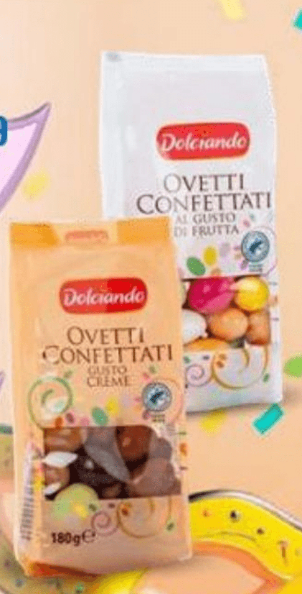 Dolciando Konfeti s bademom voćni 180 g - Akcija u trgovini Eurospin