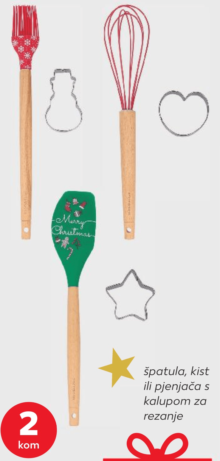 špatula, kist ili pjenjača s kalupom za rezanje 2 kom