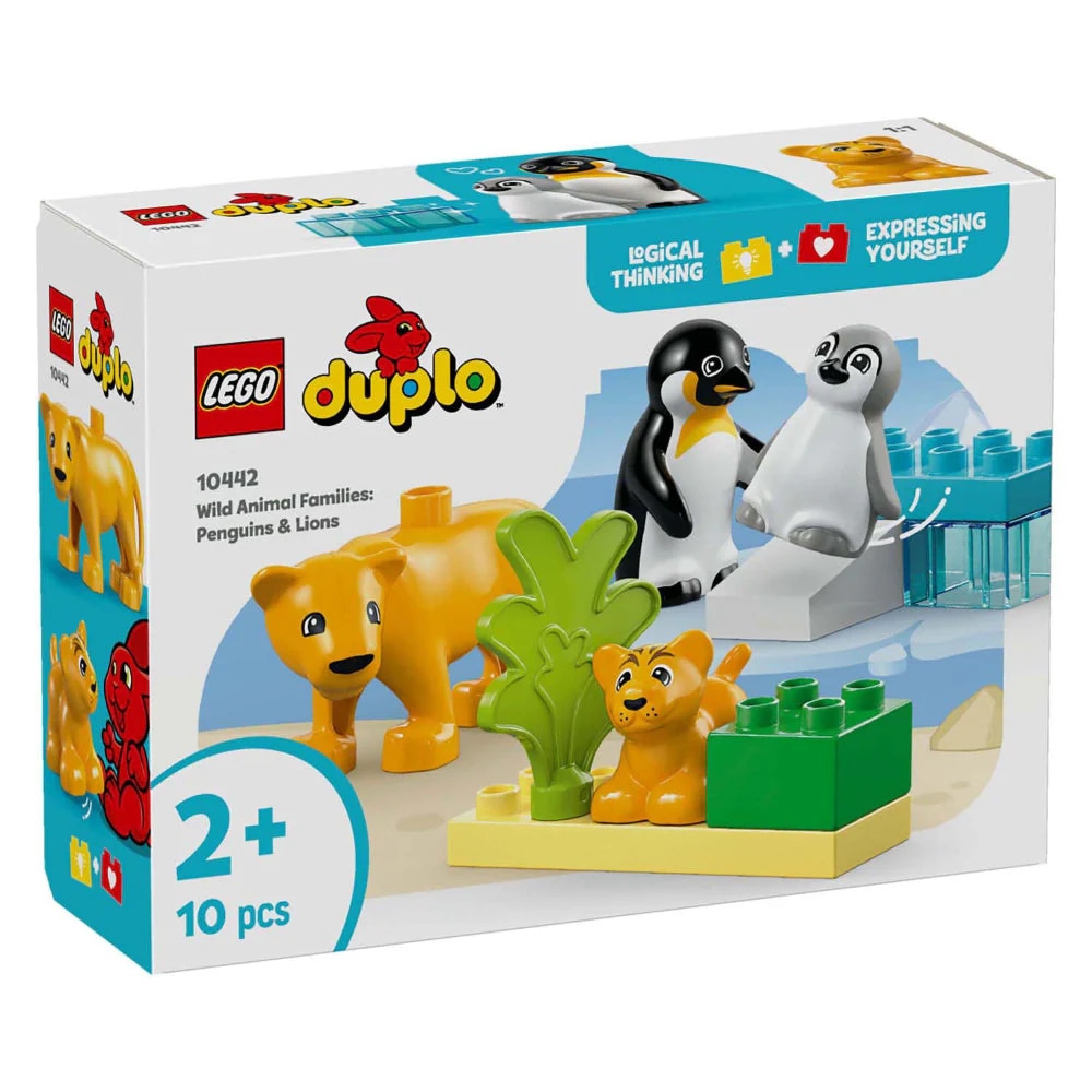 LEGO Duplo Wild Animal Families: Penguins & Lions 10 pcs