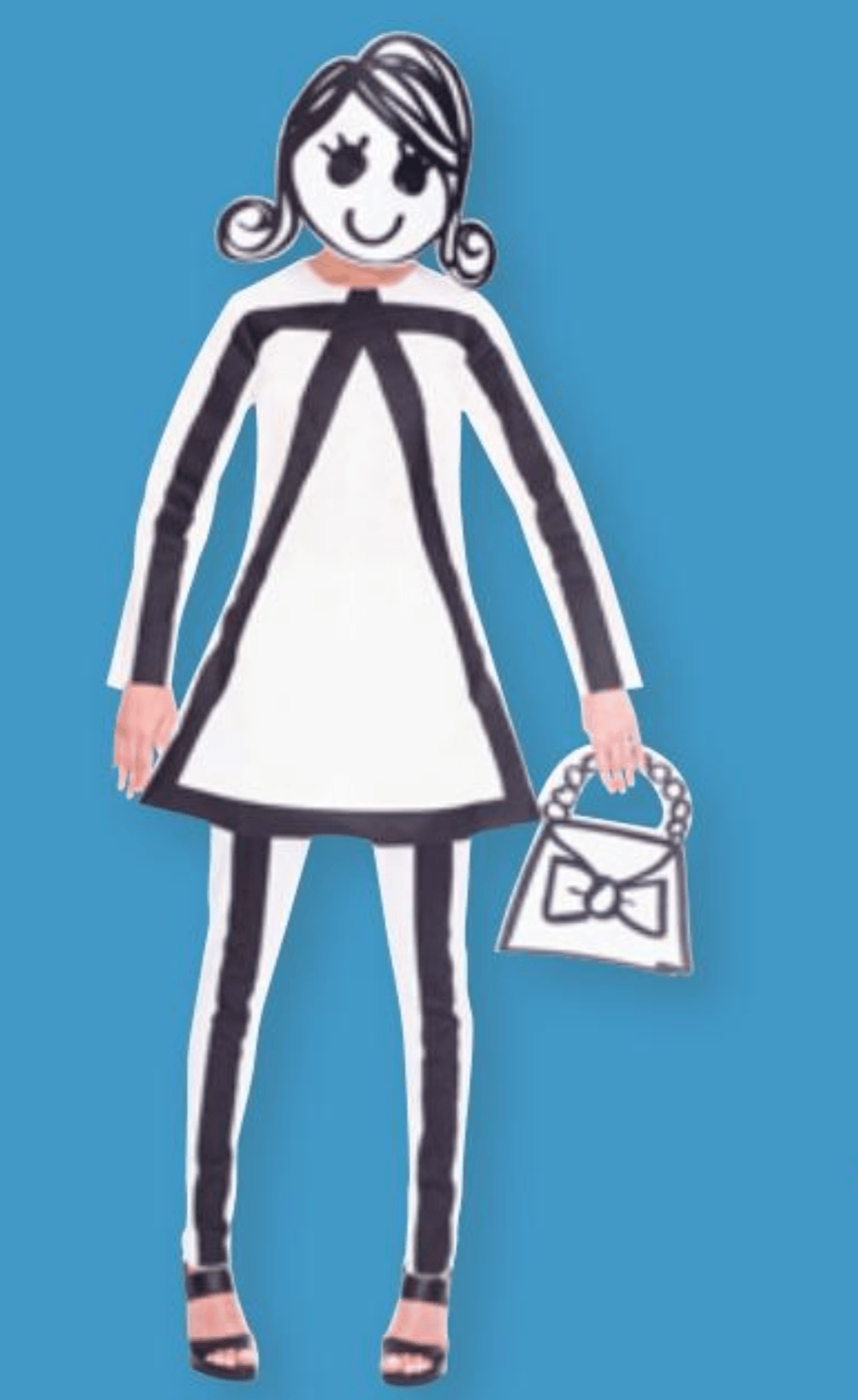 Kostim za odrasle - Nacrtana žena 1 kom - Akcija u trgovini Spar