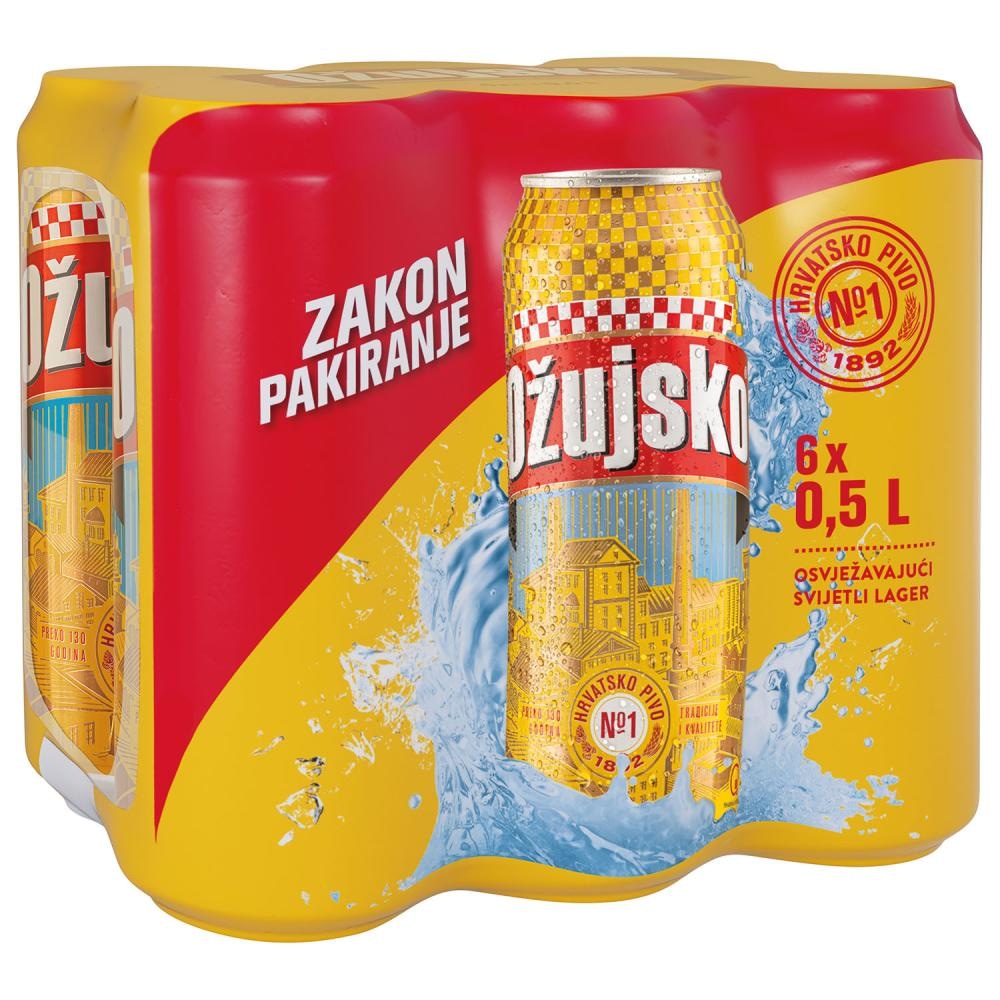 OŽUJSKO Svijetlo pivo 6x 0,5 L