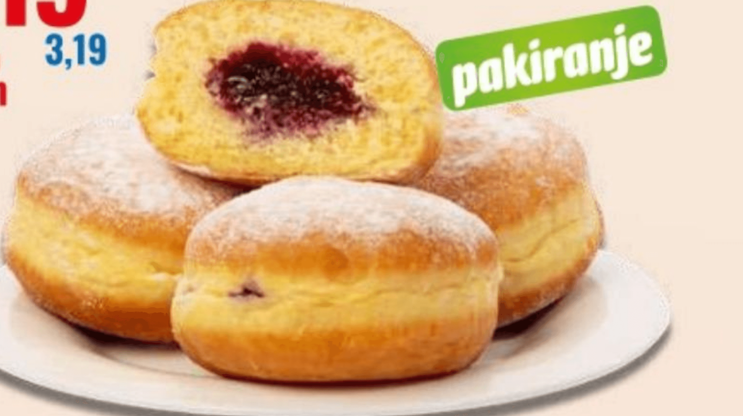 Krafna borovnica 4 KOMADA, 240 g - Akcija u trgovini Eurospin