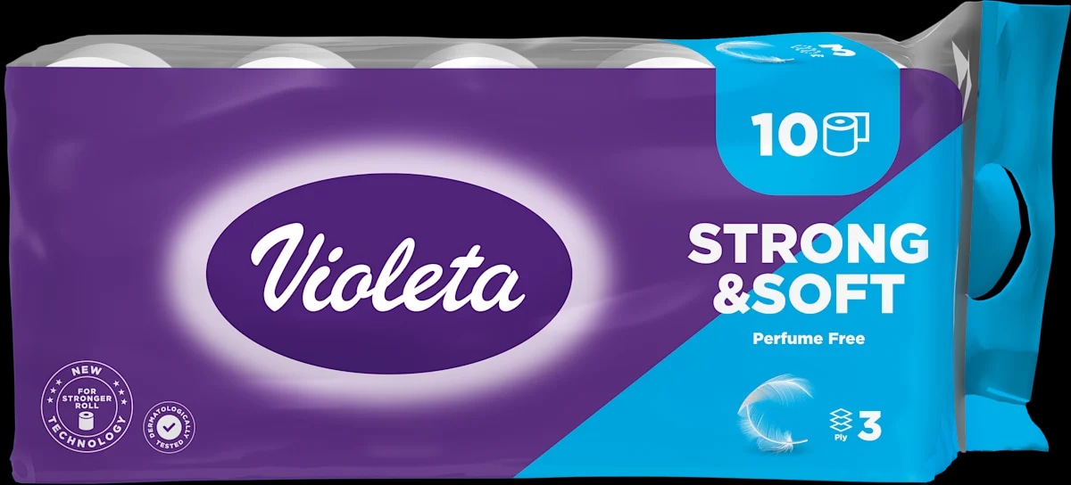 Violeta troslojni toaletni papir 10 rola x 110 listića Violeta