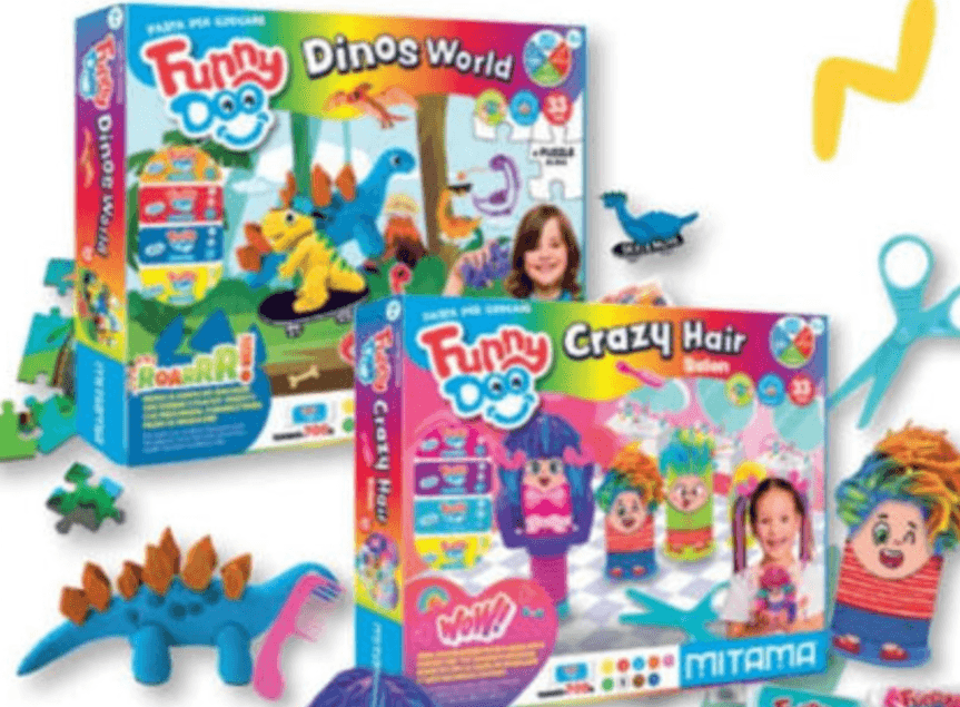 Kreativni set Dinos world ili Crazy Hair 33 komada pribora