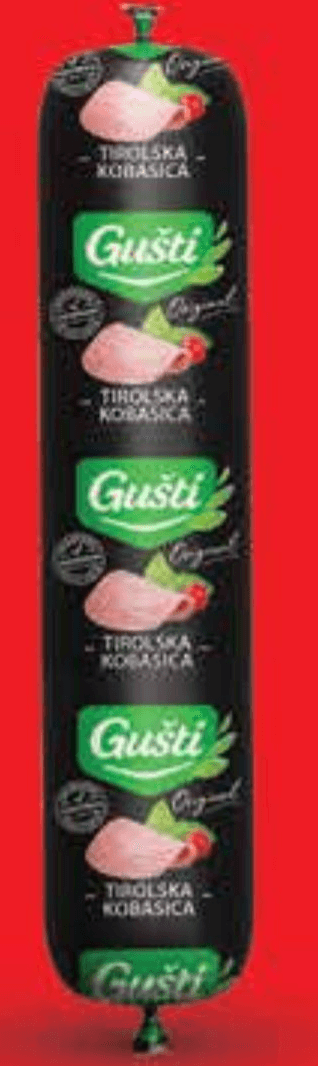 Gušti Tirolska kobasica 800 g - Akcija u trgovini Plodine
