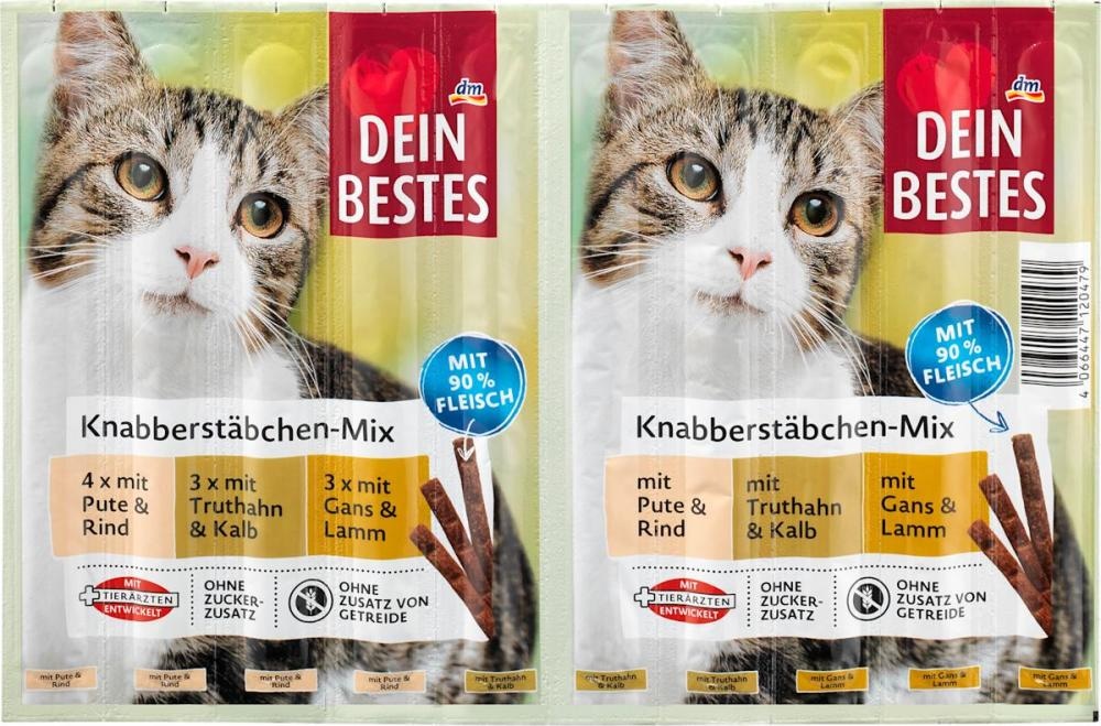 Dein Bestes poslastica za mačke miks štapića 10 kom. - Akcija u trgovini Dm