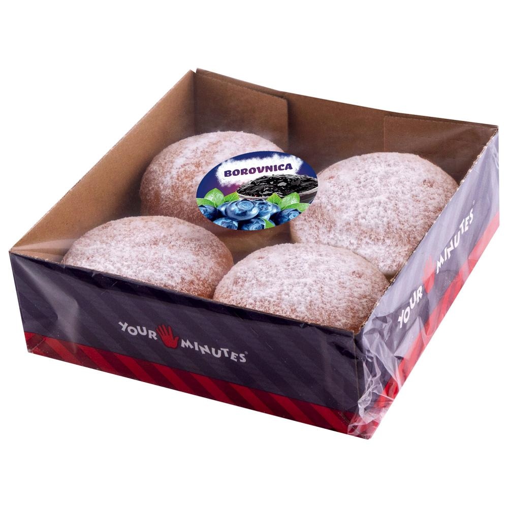 Krafna borovnica ili krafna tamna čokolada 240 g (borovnica) ili 300 g (tamna čokolada) - Akcija u trgovini Spar