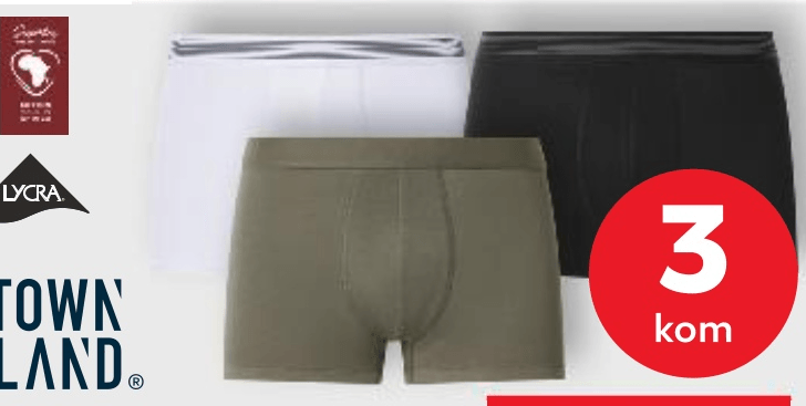 Muške bokserice 3 kom - Akcija u trgovini Kaufland