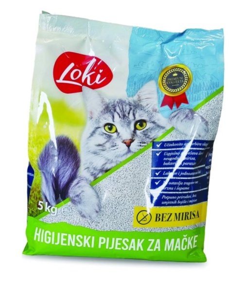 Higijenski pijesak za mačke 5 kg Loki - Akcija u trgovini NTL